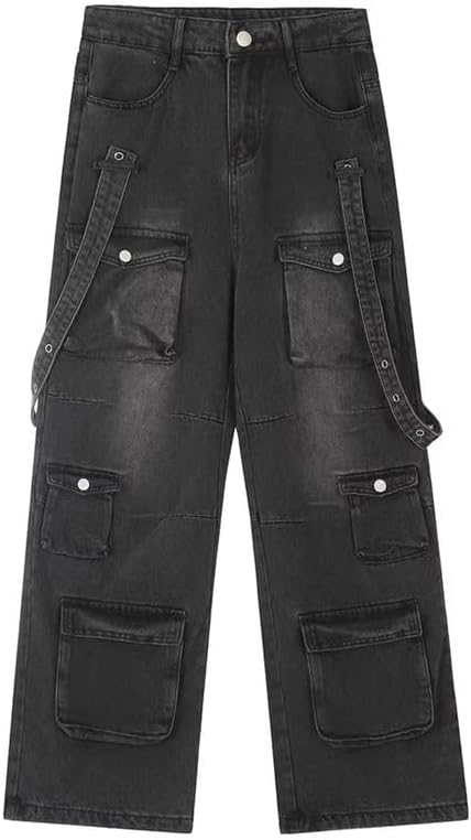 Cargo Jeans for Women Low Waist Baggy Pants Y2k