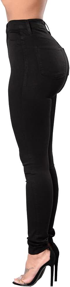 FISCLOSIN Women Colombian High Waisted Butt Lift Skinny Stretch Jeans