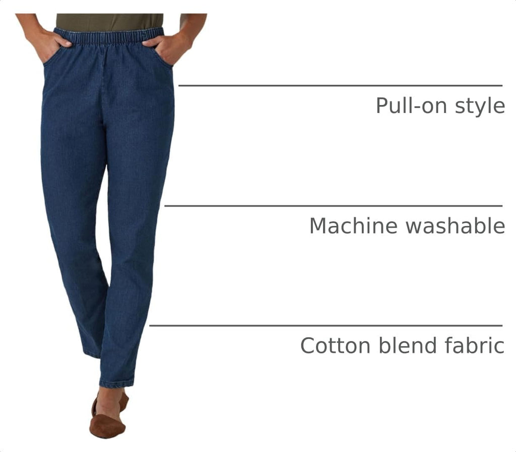 Chic Classic Collection Women's Stretch Elastic Waist Pull-On Legging Pant