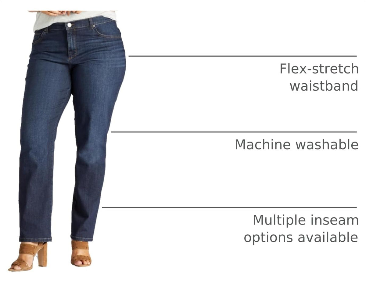 Lee Women's Plus Size Relaxed Fit Straight Leg Jean