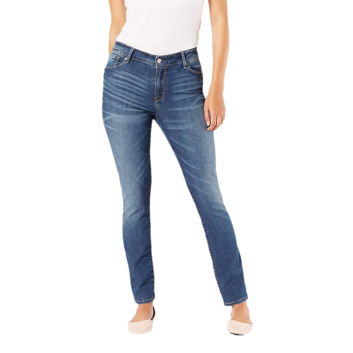 Levi Strauss Signature Gold Women's '03 Essential Mid Rise Straight Jeans
