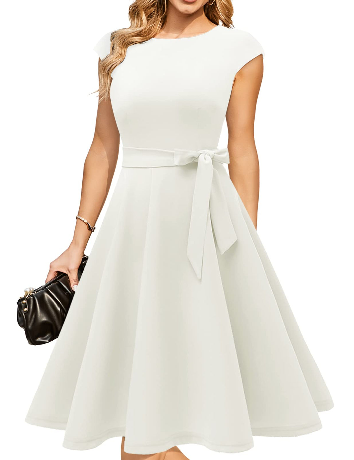 DRESSTELLS Women's Cocktail Dresses, Formal Wedding Guest Church Dress