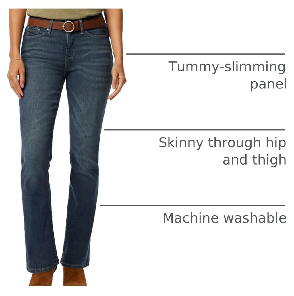 Levi Strauss Signature Gold Women's Totally Shaping Mid Rise Bootcut Jeans