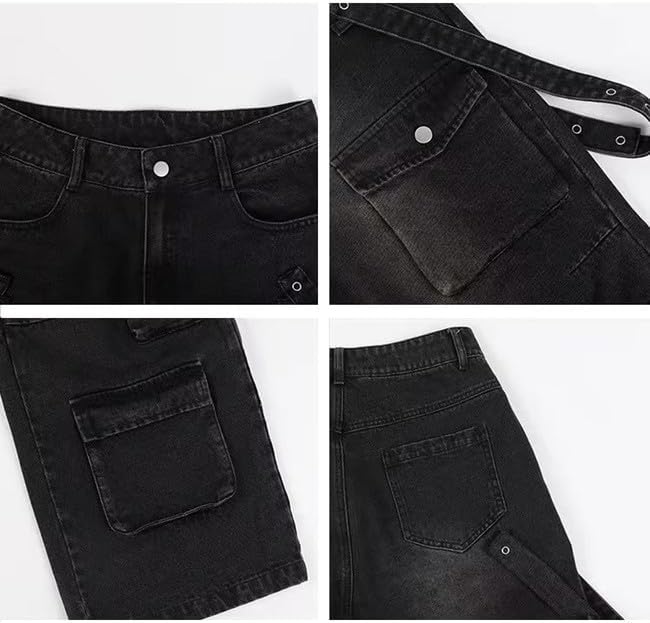 Cargo Jeans for Women Low Waist Baggy Pants Y2k