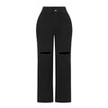 THUNDER STAR Womens High Waisted Wide Leg Jeans Stretchy Distressed Denim Pants