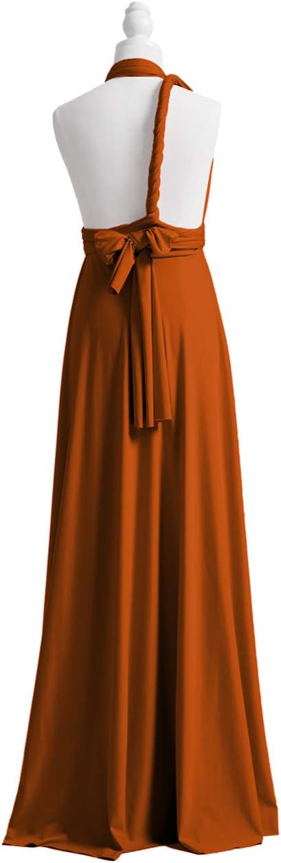 72styles Maxi Infinity Dress for Bridesmaids, Convertible Multi-Way Wrap