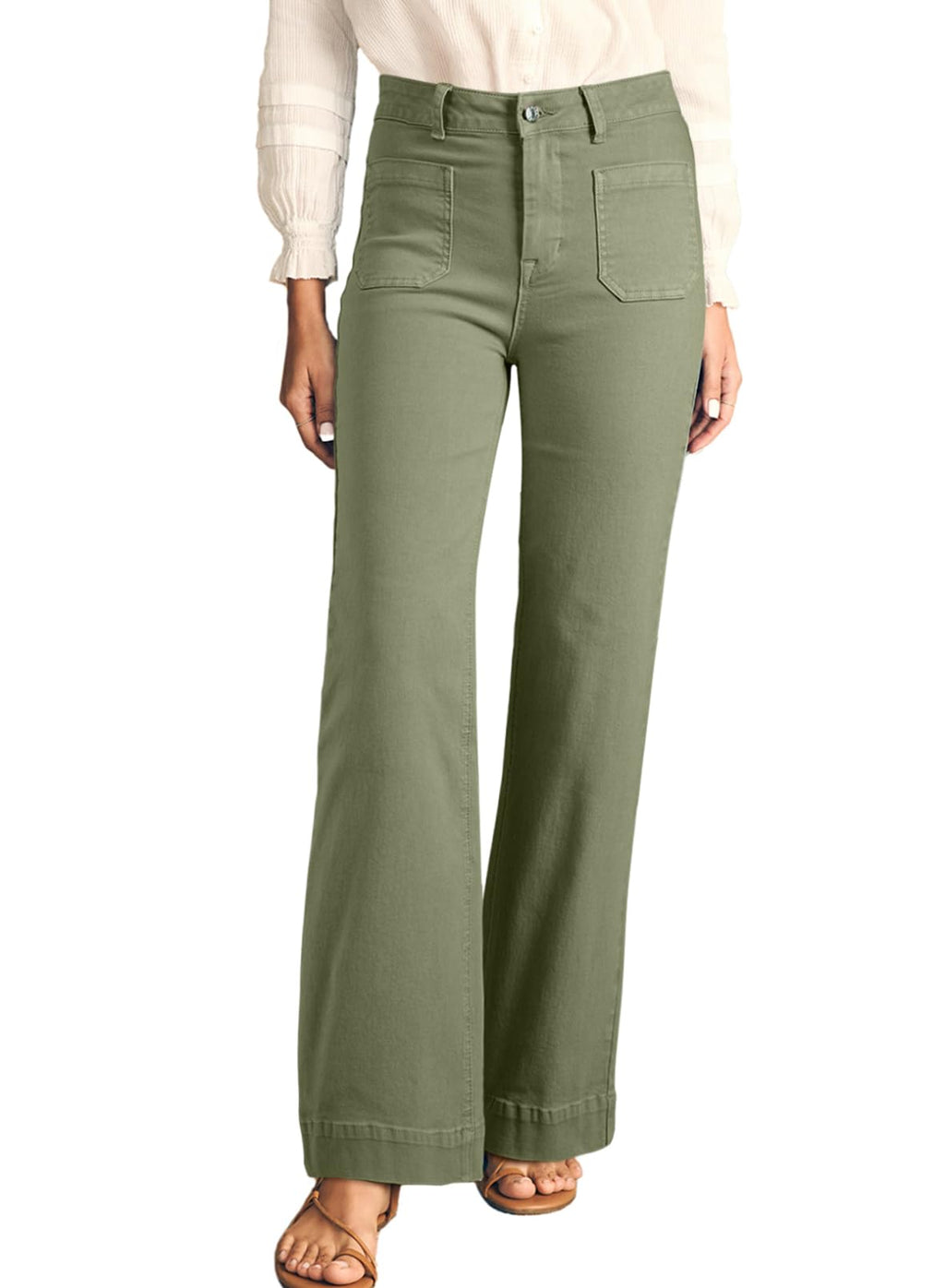 Astylish Women's Wide Leg Jeans High Waisted Denim Pants