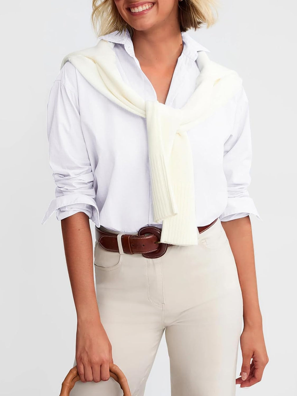 Button Down Shirts for Women Cotton Oxford Shirts Long Sleeve Dress Shirts Collared Blouses Work Casual Solid Tunic Tops