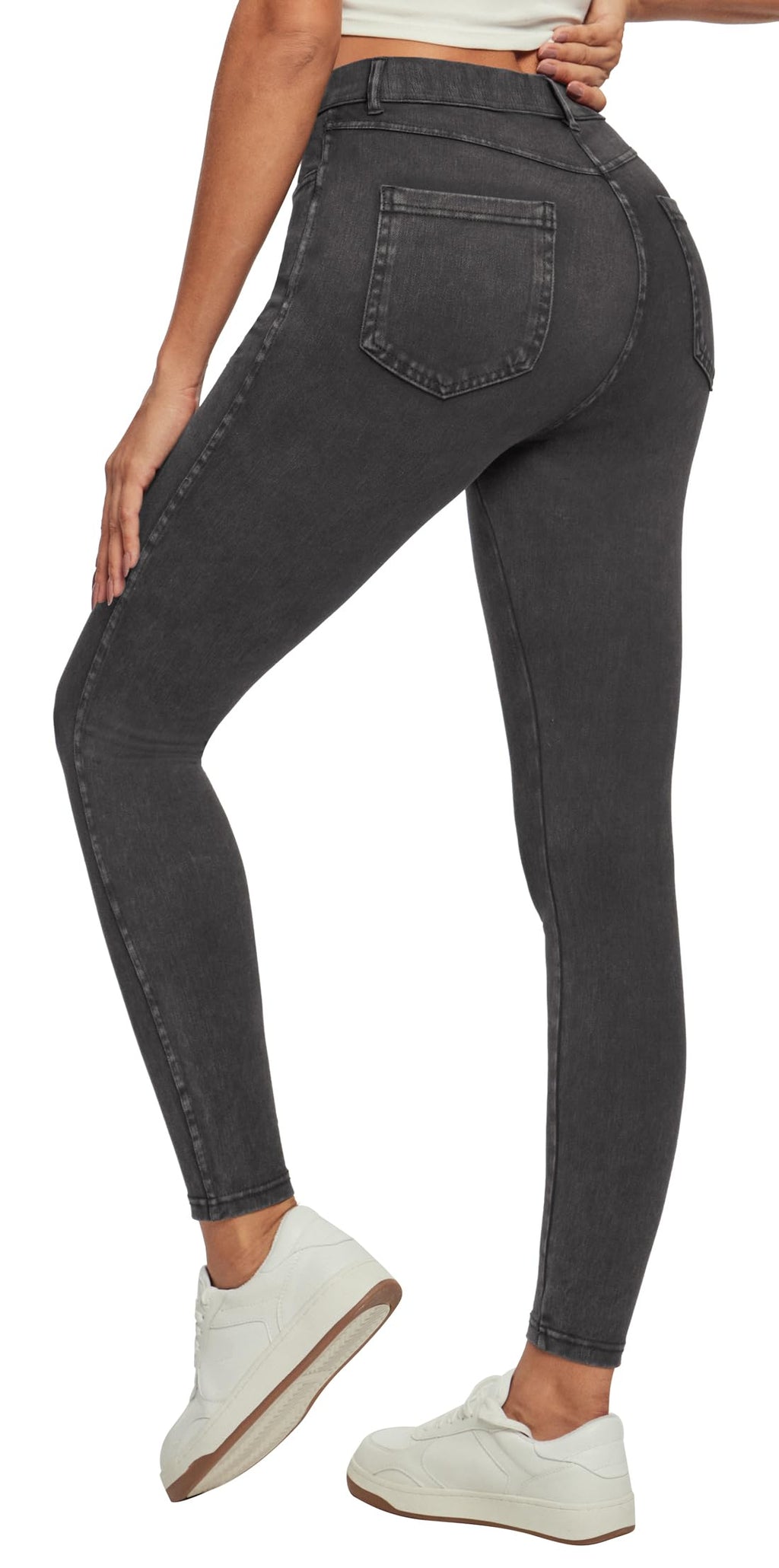 Stretchy Skinny Jeans for Women Pull On Jeggings High Waist Denim Leggings