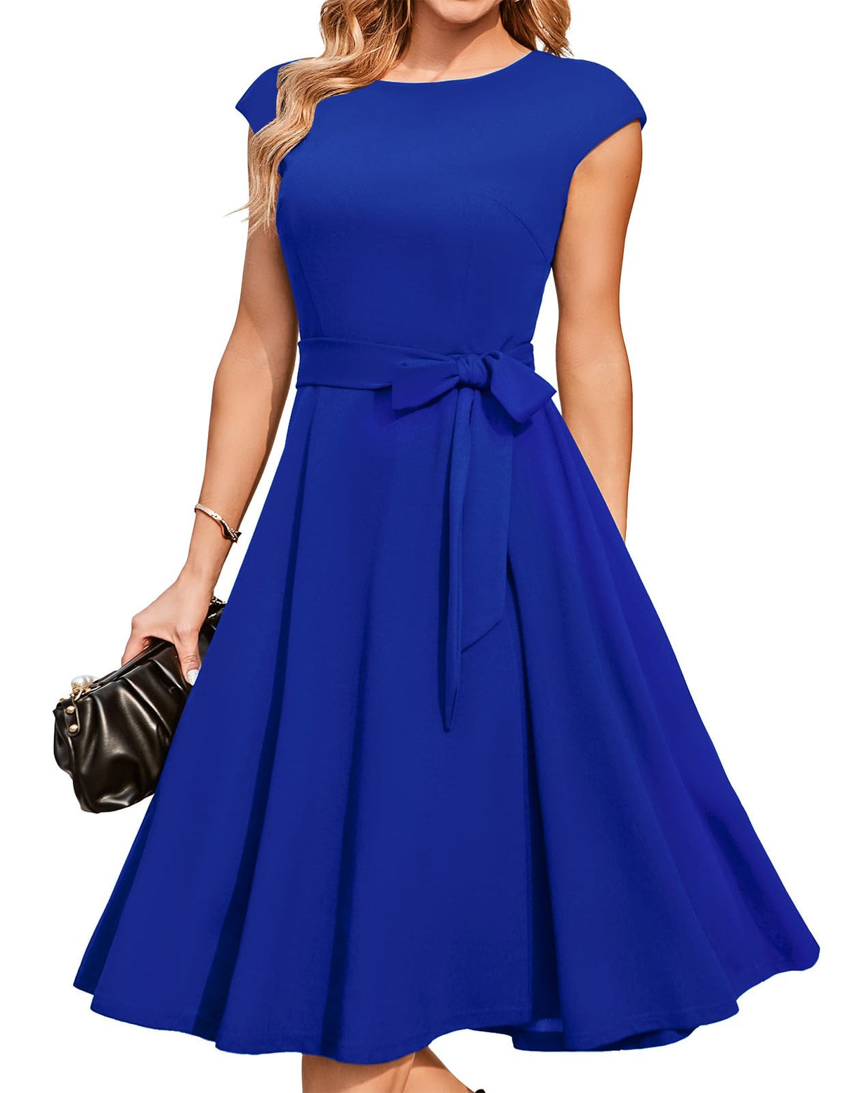 DRESSTELLS Women's Cocktail Dresses, Formal Wedding Guest Church Dress