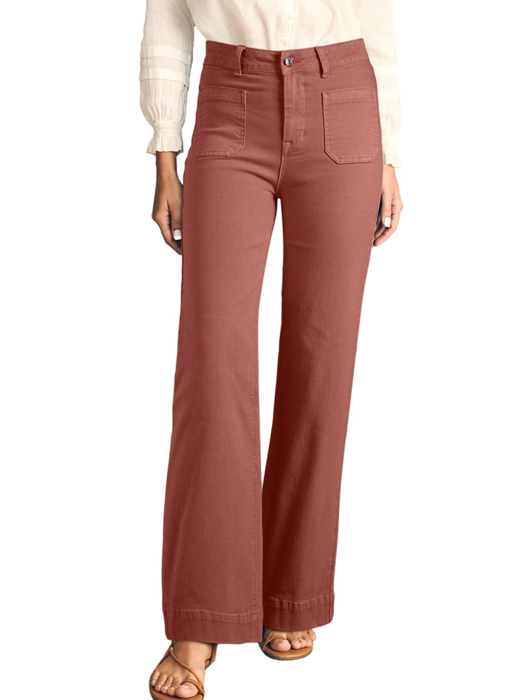 Astylish Women's Wide Leg Jeans High Waisted Denim Pants