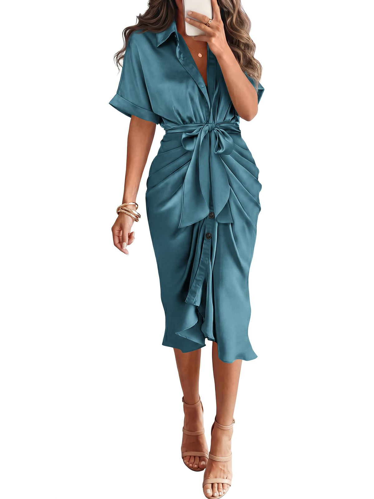 BTFBM Maxi Dresses for Women Business Casual Outfits
