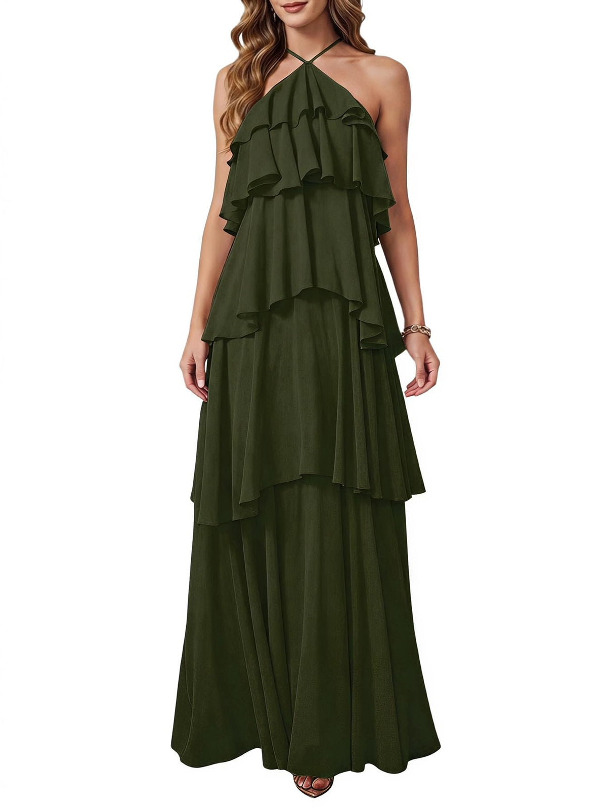 SOLY HUX Women's Wedding Guest Maxi Dress