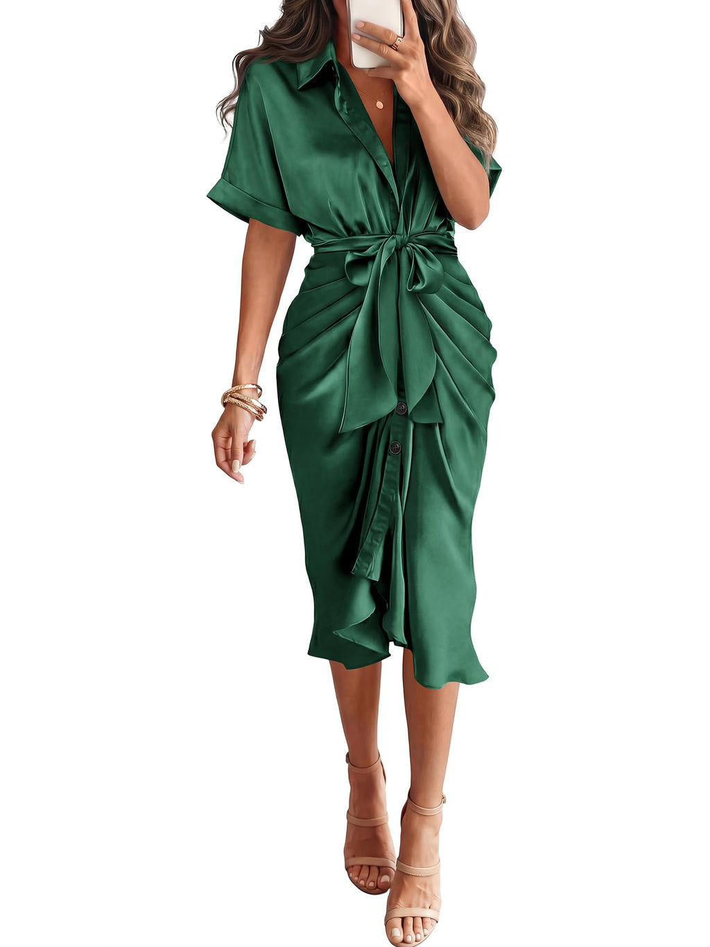BTFBM Maxi Dresses for Women Business Casual Outfits