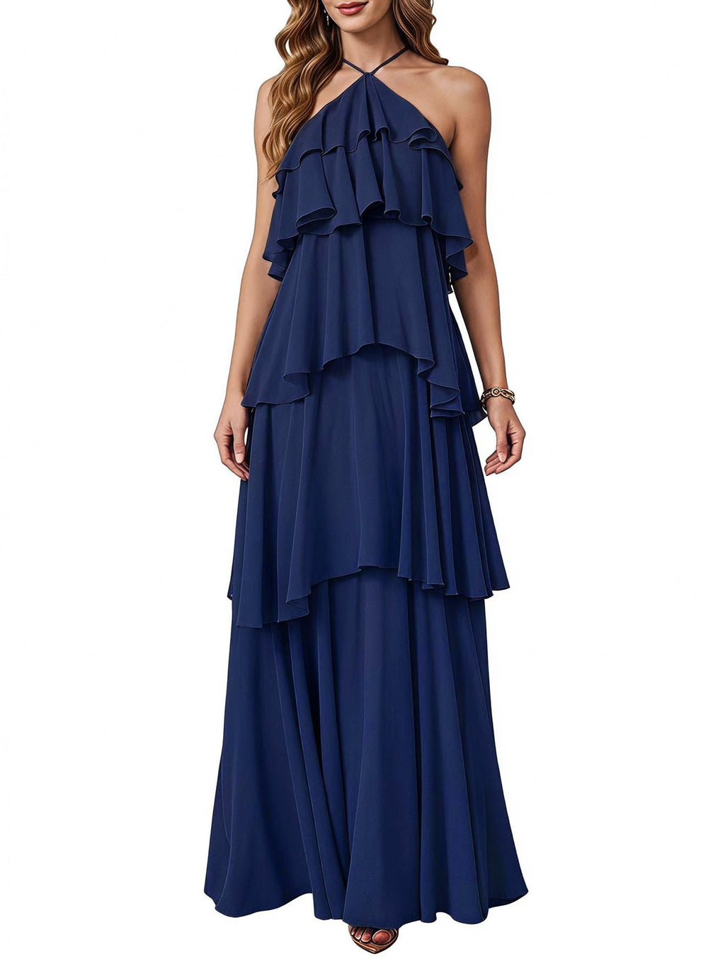 SOLY HUX Women's Wedding Guest Maxi Dress