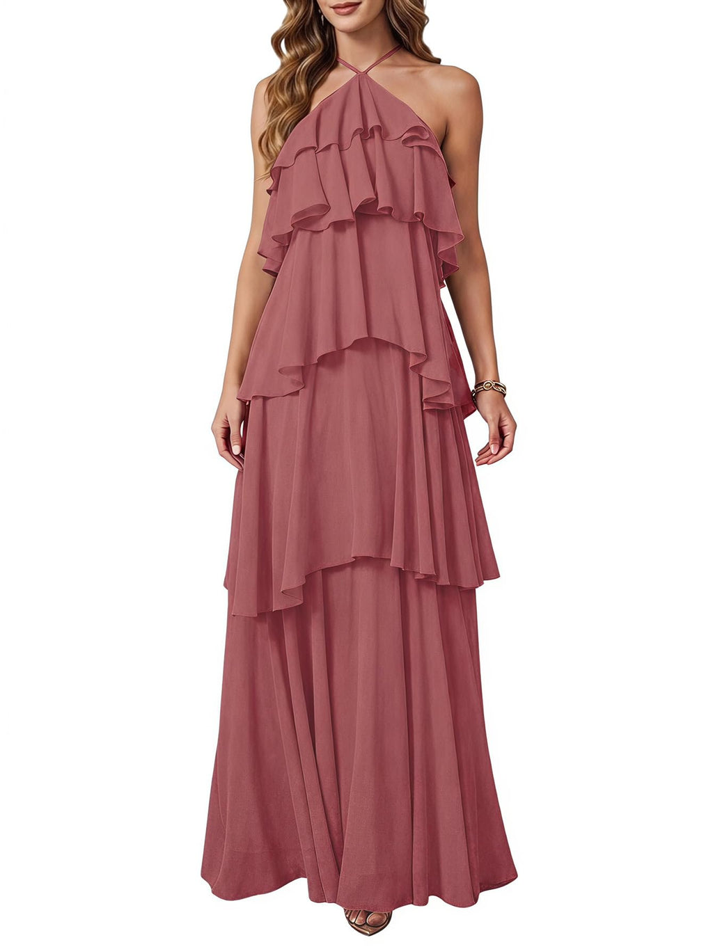 SOLY HUX Women's Wedding Guest Maxi Dress
