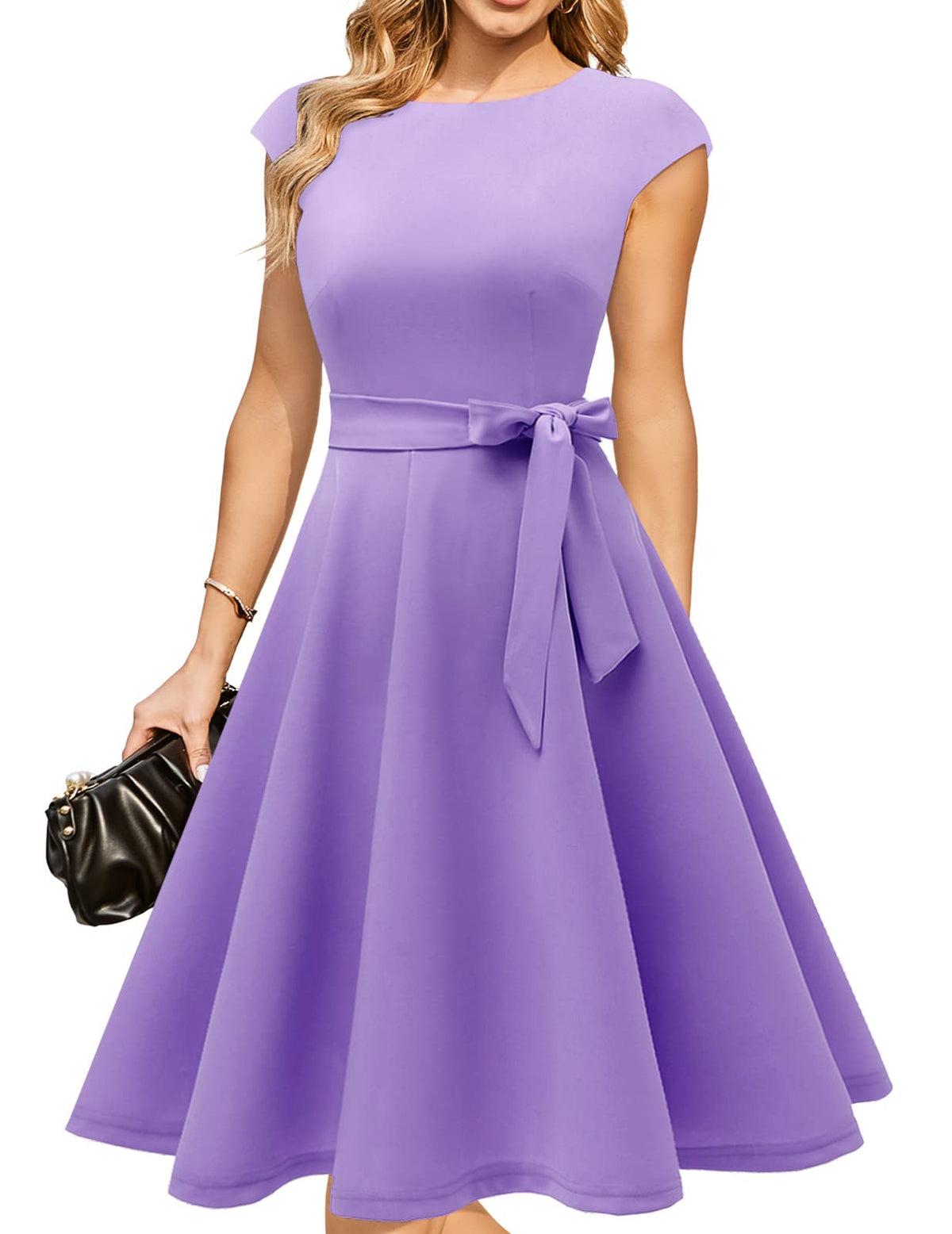 DRESSTELLS Women's Cocktail Dresses, Formal Wedding Guest Church Dress
