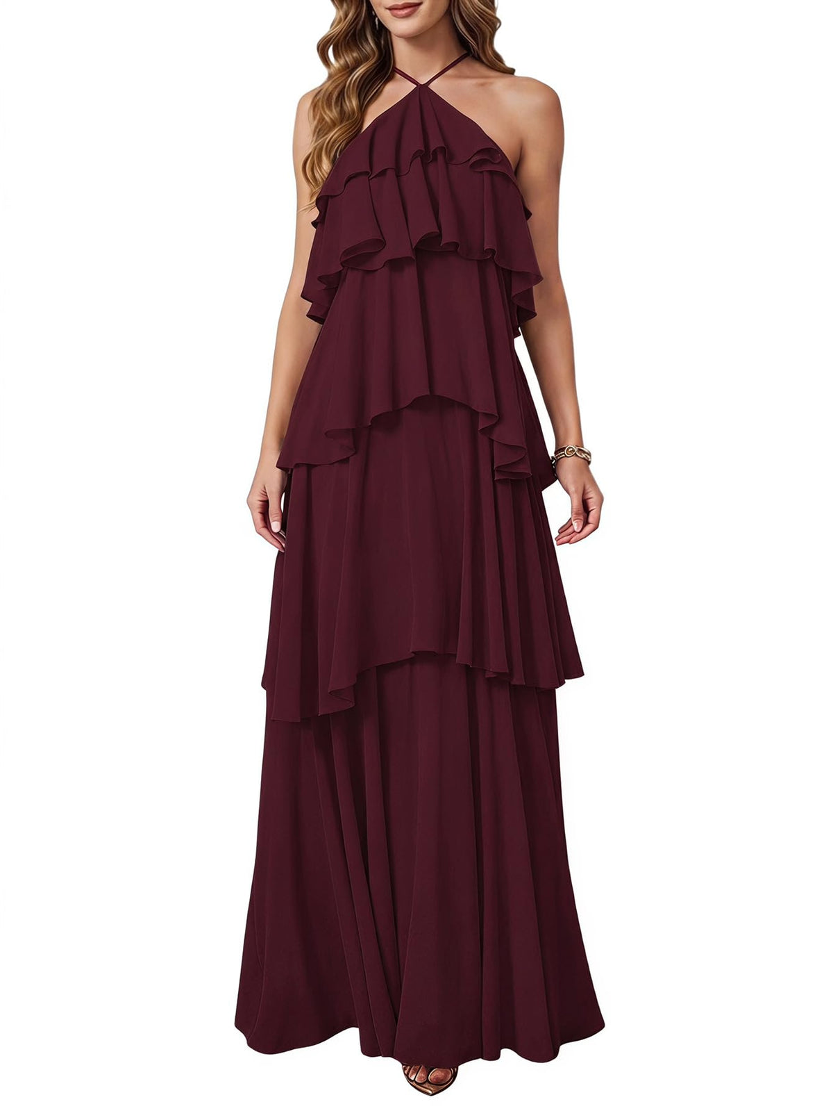SOLY HUX Women's Wedding Guest Maxi Dress