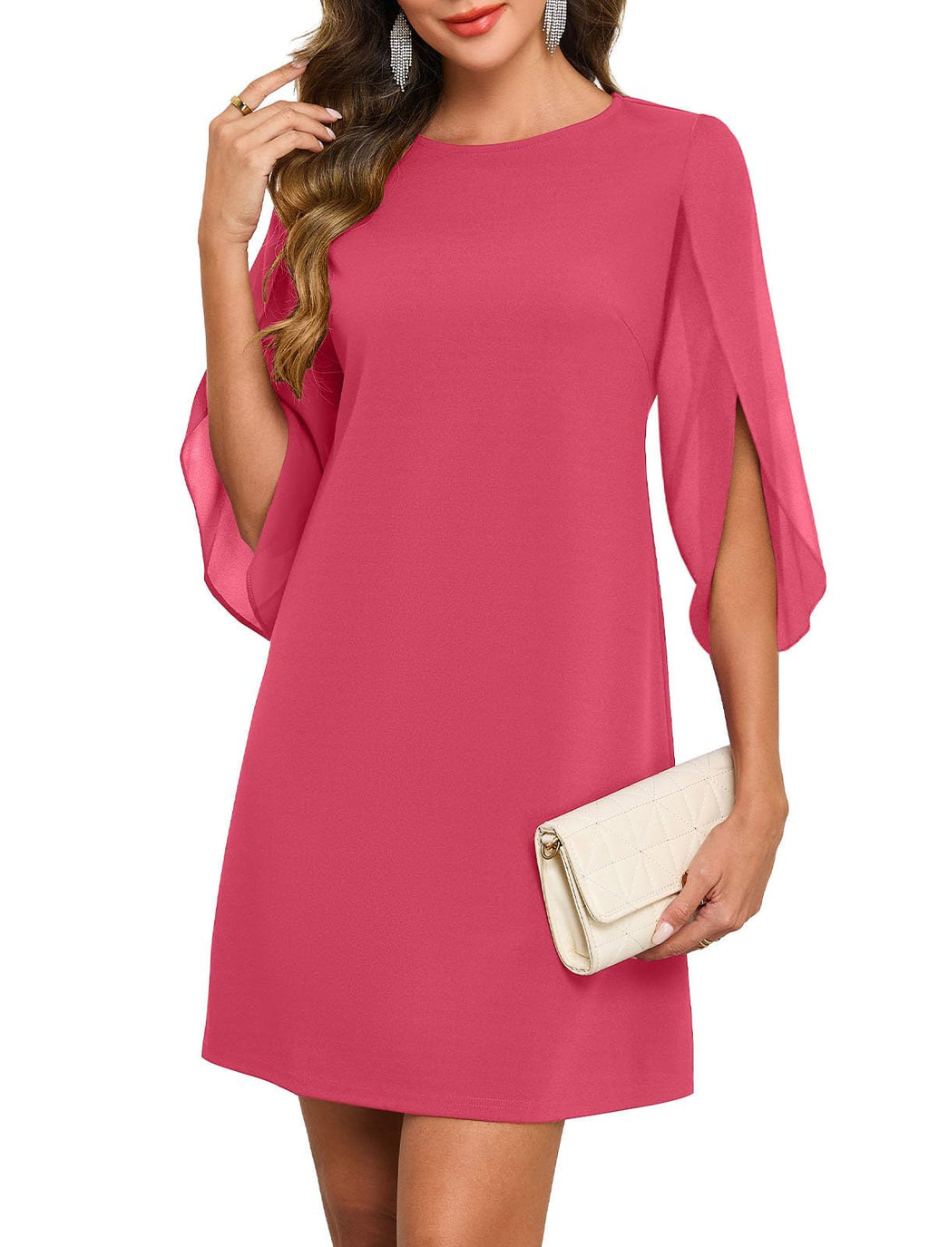 oten Women's 2026 Flutter Sleeve Cocktail Wedding Guest Short Dresses
