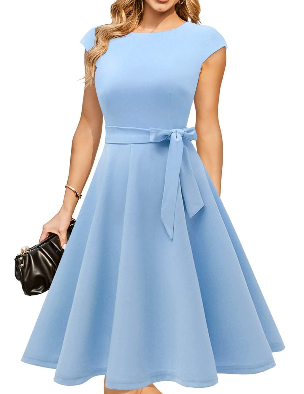 DRESSTELLS Women's Cocktail Dresses, Formal Wedding Guest Church Dress