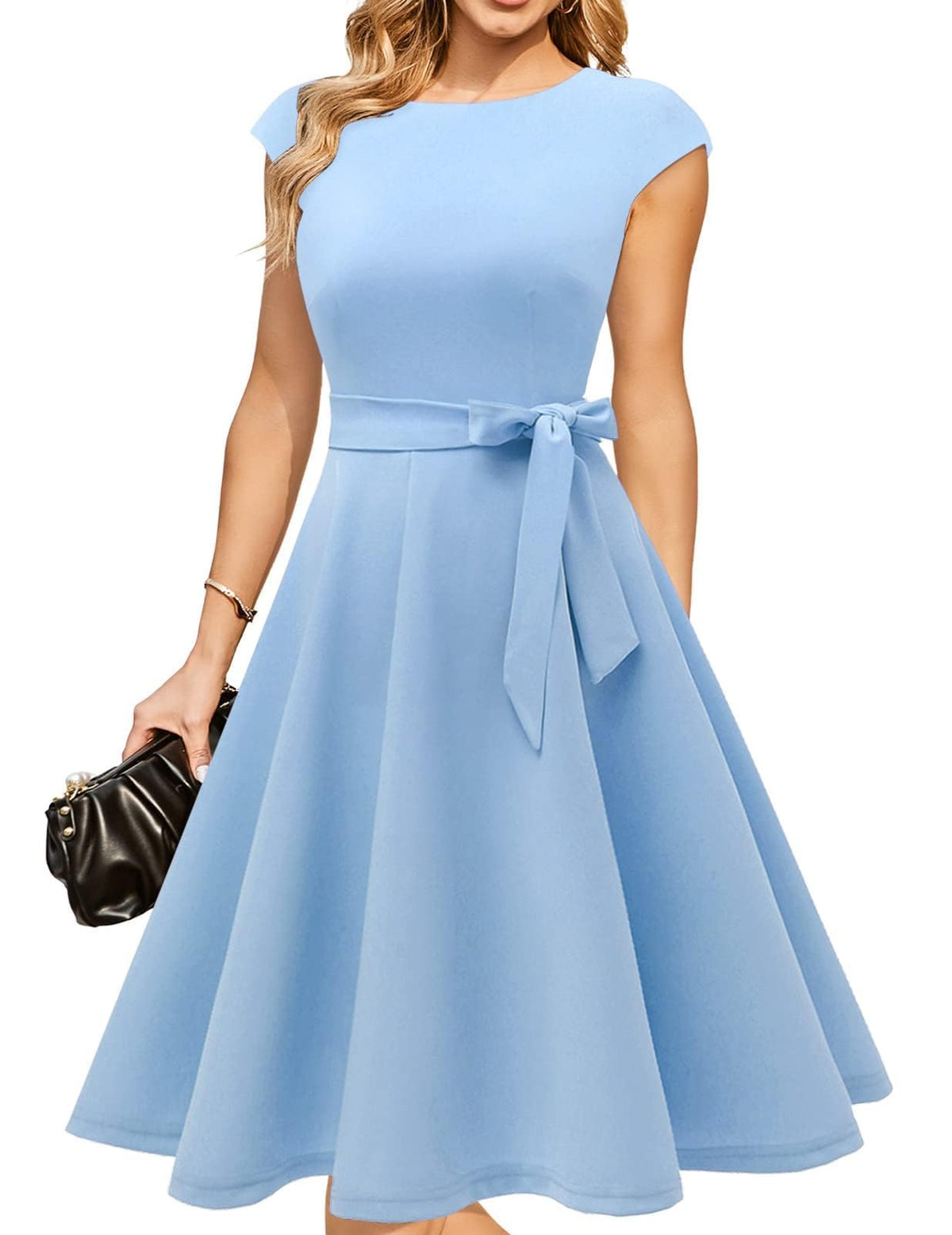 DRESSTELLS Women's Cocktail Dresses, Formal Wedding Guest Church Dress