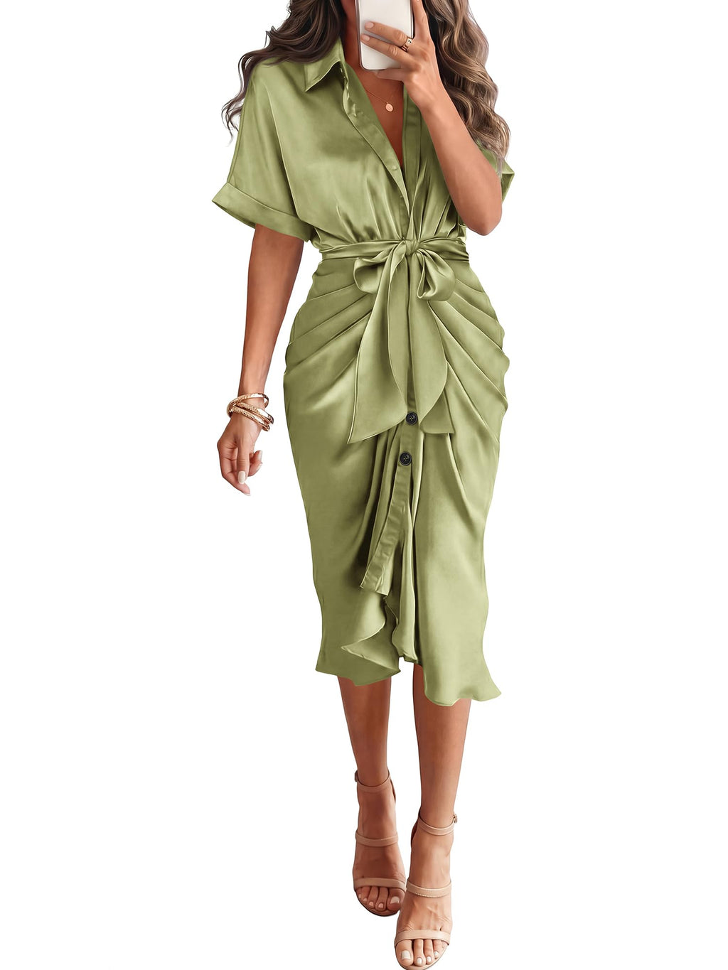 BTFBM Maxi Dresses for Women Business Casual Outfits