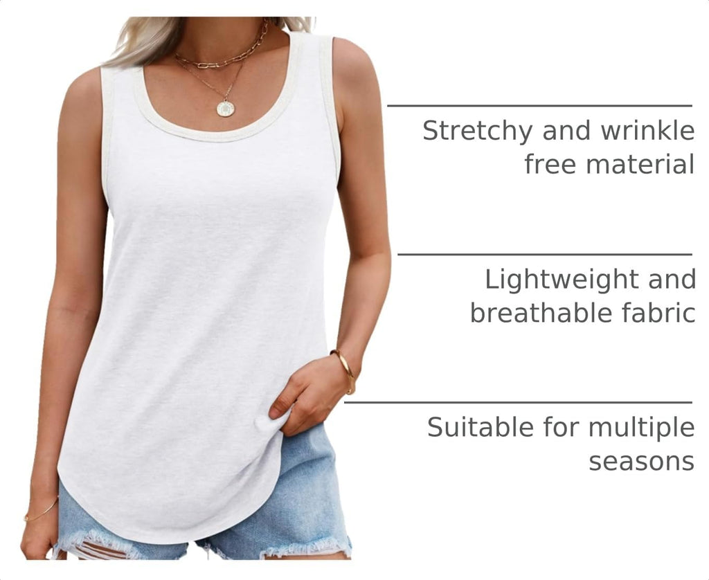 AUTOMET Women's Square Neck Tank Top