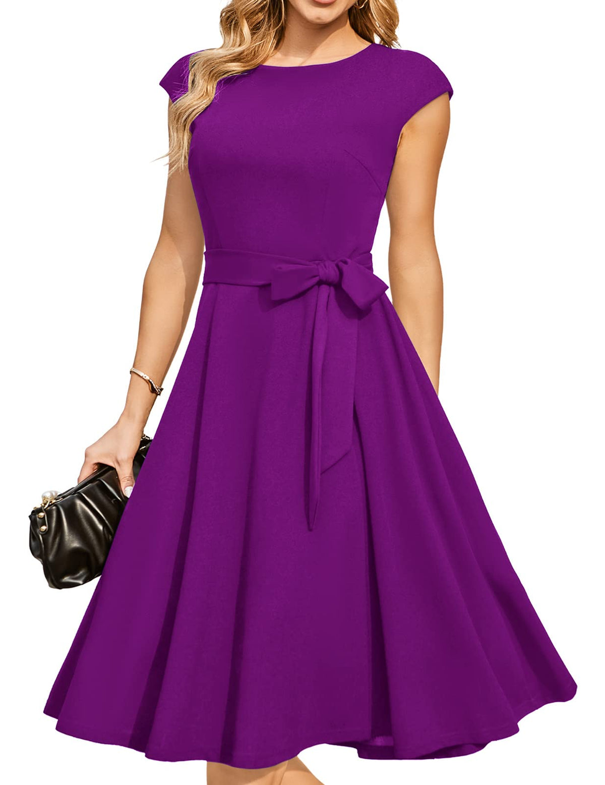 DRESSTELLS Women's Cocktail Dresses, Formal Wedding Guest Church Dress