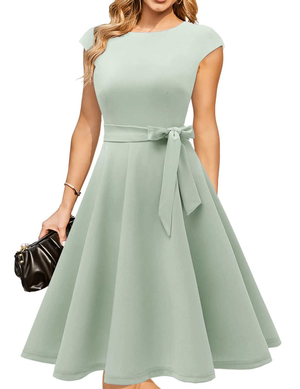 DRESSTELLS Women's Cocktail Dresses, Formal Wedding Guest Church Dress