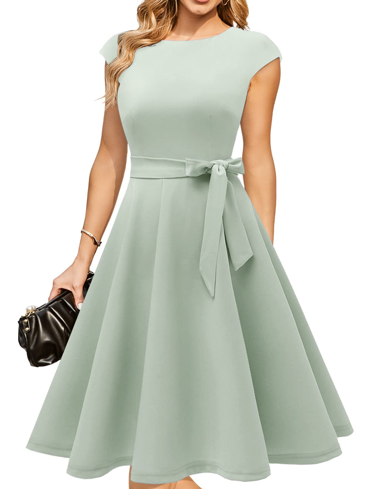 DRESSTELLS Women's Cocktail Dresses, Formal Wedding Guest Church Dress