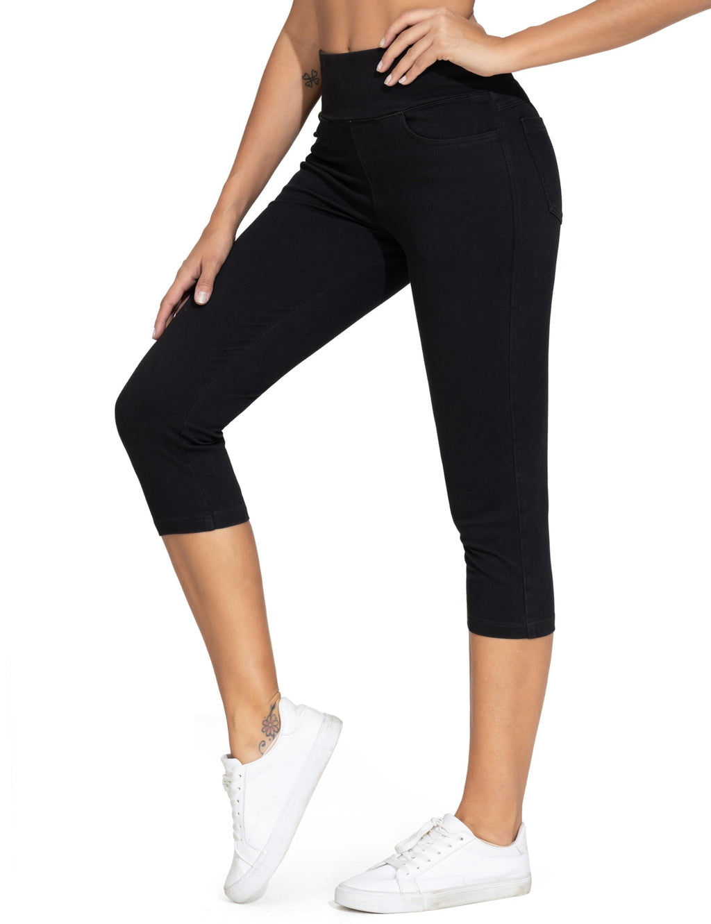 THE GYM PEOPLE Women's High Waisted Jeggings Pants Stretchy Jean Leggings