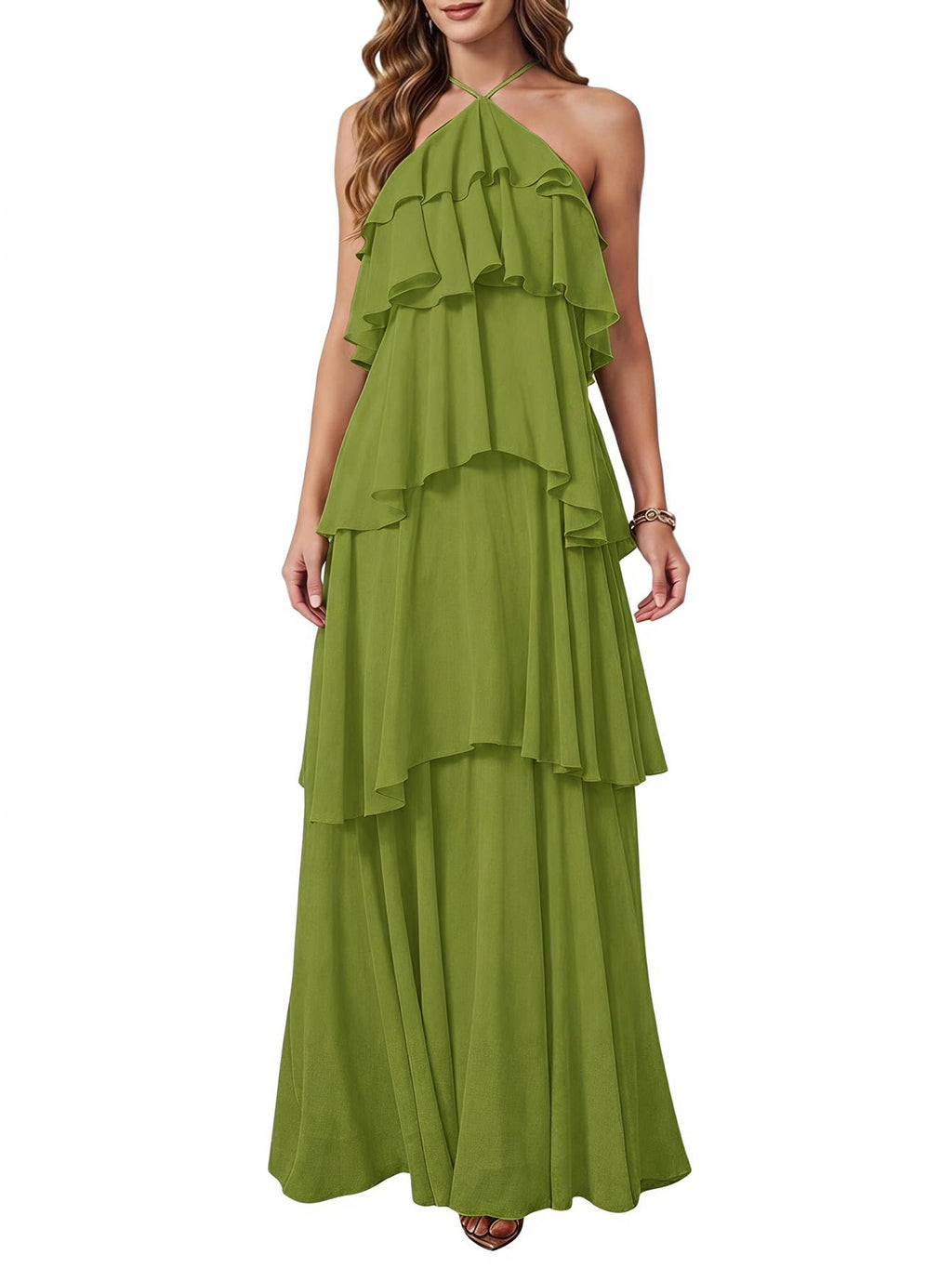 SOLY HUX Women's Wedding Guest Maxi Dress