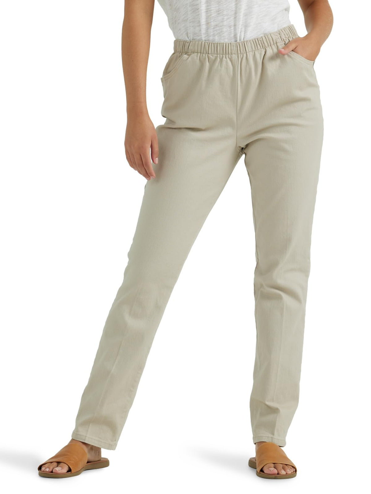 Chic Classic Collection Women's Stretch Elastic Waist Pull-On Legging Pant