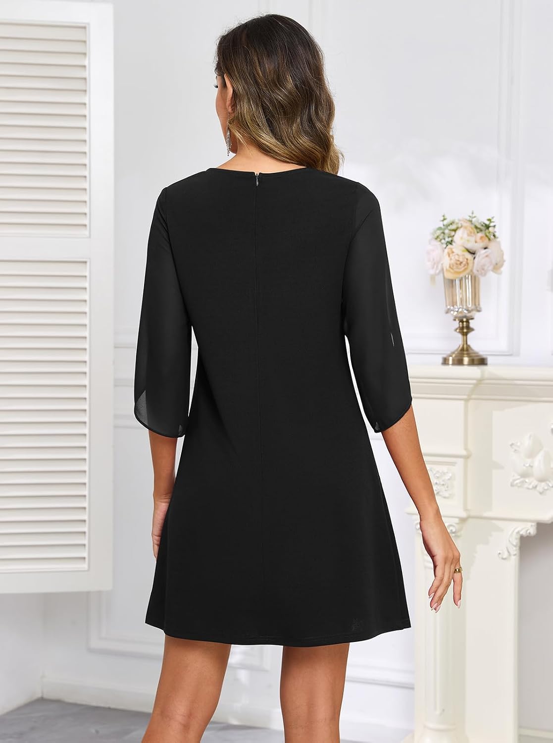 oten Women's 2026 Flutter Sleeve Cocktail Wedding Guest Short Dresses