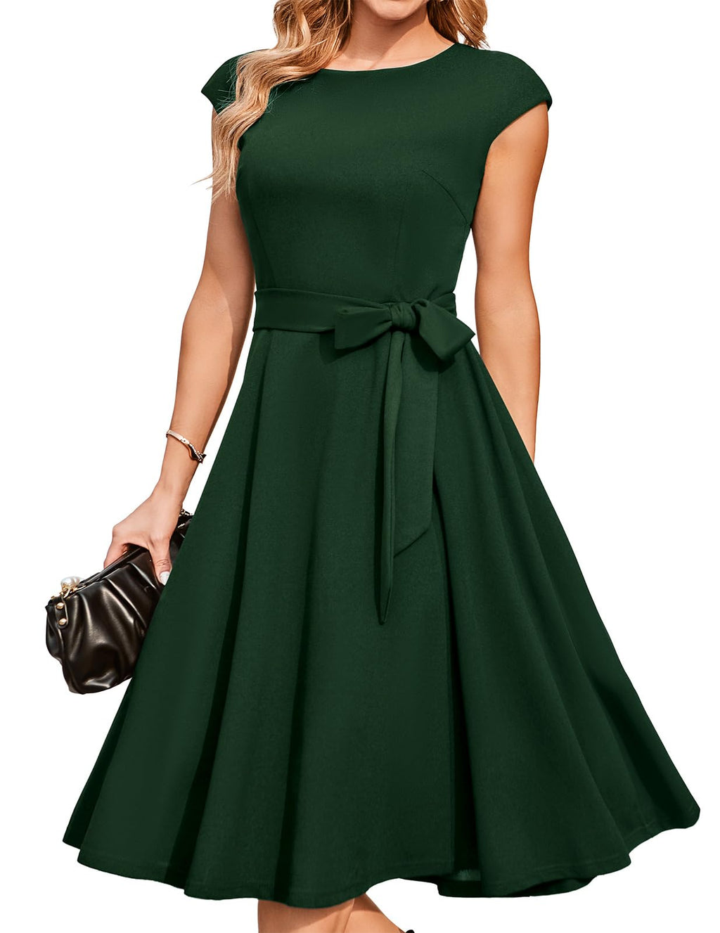 DRESSTELLS Women's Cocktail Dresses, Formal Wedding Guest Church Dress