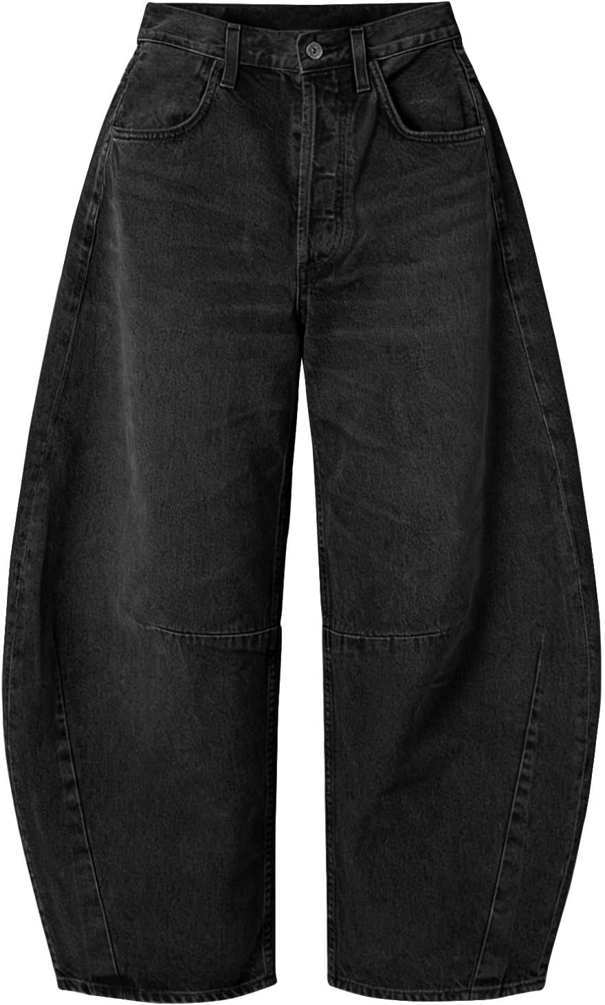 EXLURA Barrel Jeans Women Y2K Boyfriend Denim Pants Casual Baggy Jeans