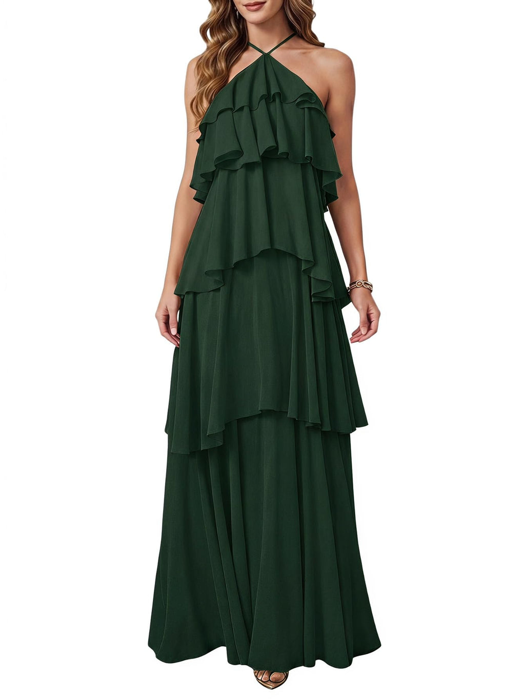 SOLY HUX Women's Wedding Guest Maxi Dress