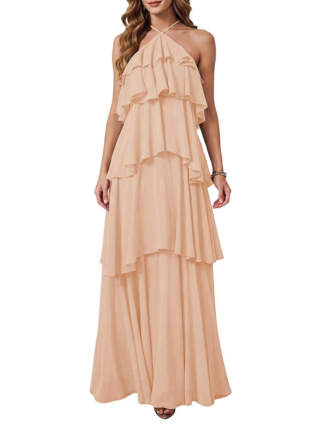SOLY HUX Women's Wedding Guest Maxi Dress