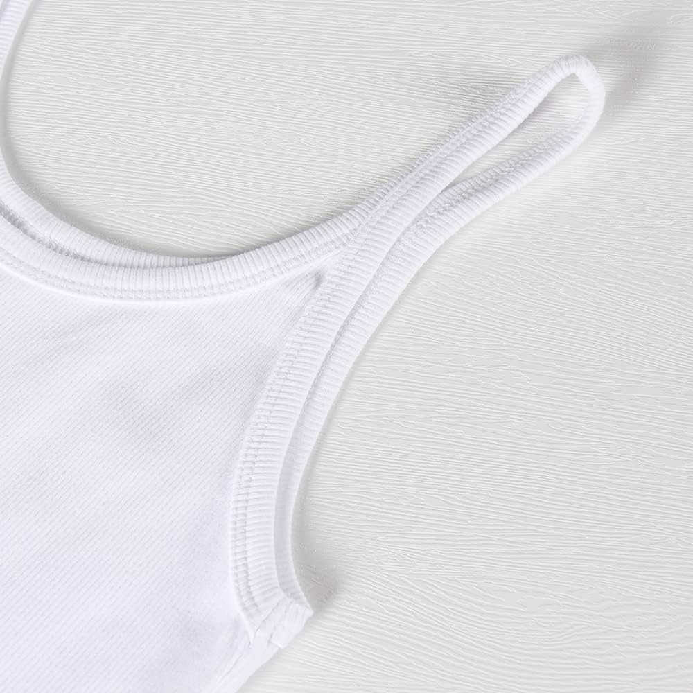 Artfish Women's Sleeveless Tank Top Form Fitting Scoop Neck Ribbed Knit Basic Cami Shirts