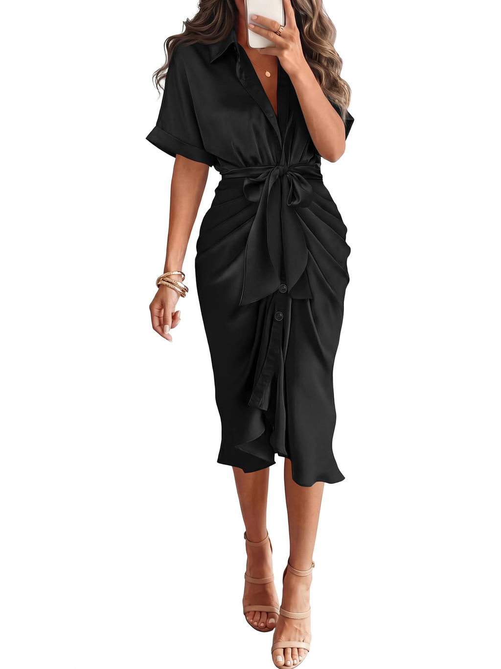 BTFBM Maxi Dresses for Women Business Casual Outfits
