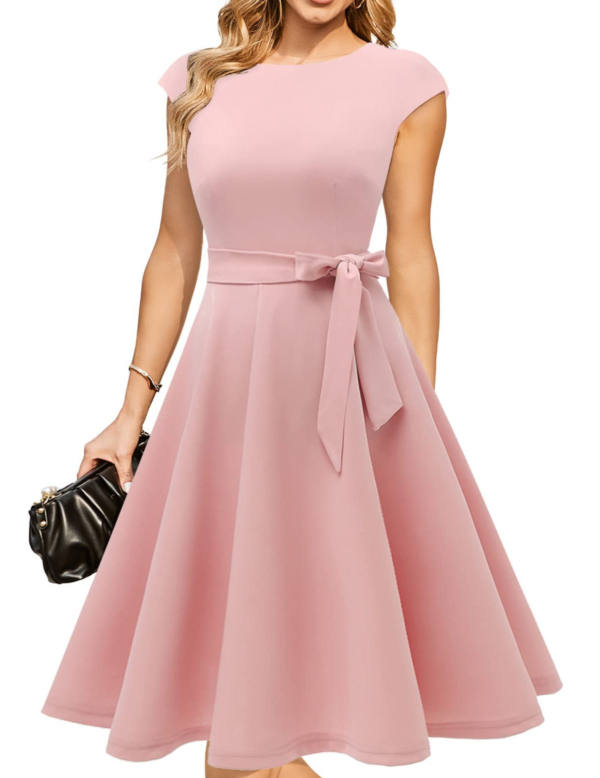 DRESSTELLS Women's Cocktail Dresses, Formal Wedding Guest Church Dress