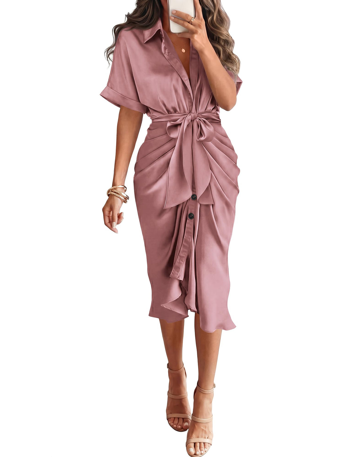 BTFBM Maxi Dresses for Women Business Casual Outfits