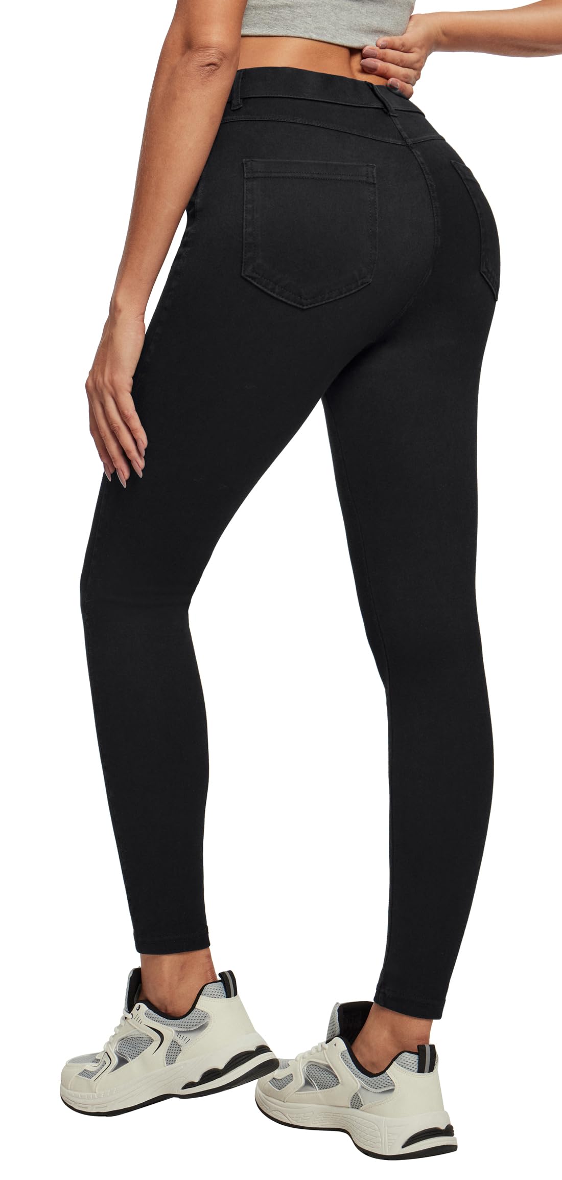 Stretchy Skinny Jeans for Women Pull On Jeggings High Waist Denim Leggings