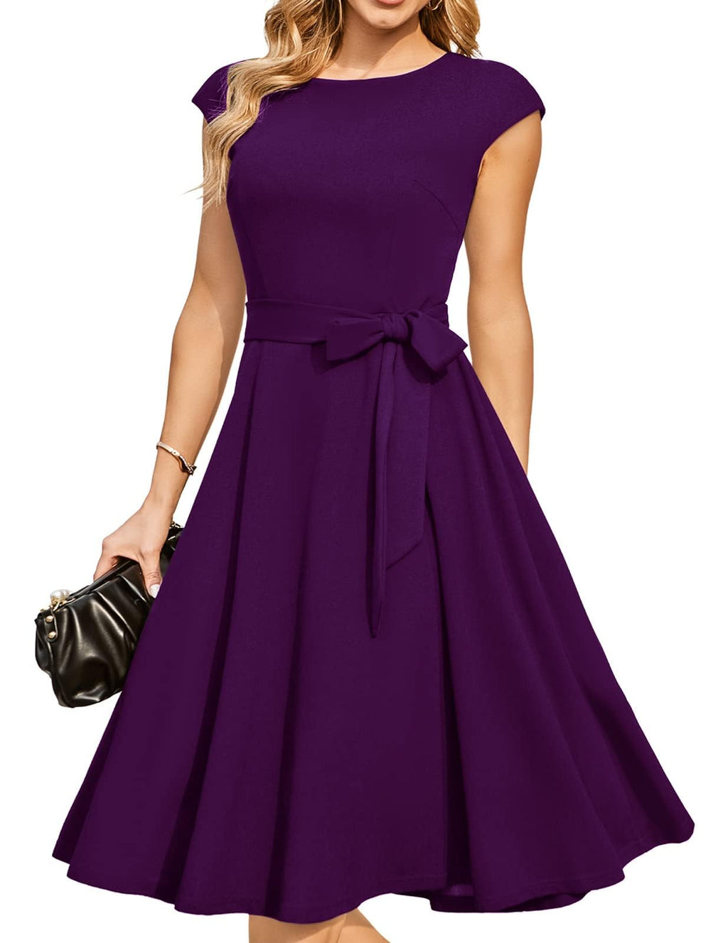 DRESSTELLS Women's Cocktail Dresses, Formal Wedding Guest Church Dress