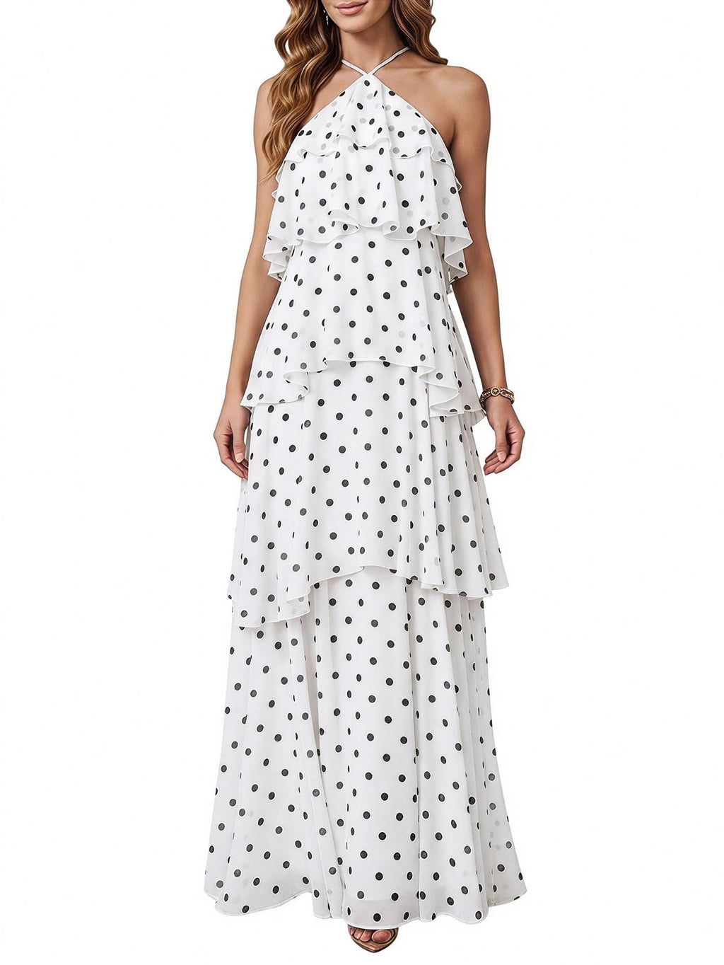 SOLY HUX Women's Wedding Guest Maxi Dress