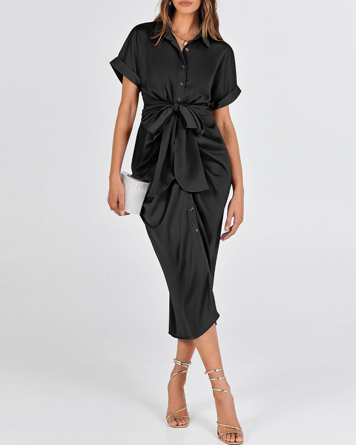 BTFBM Maxi Dresses for Women Business Casual Outfits