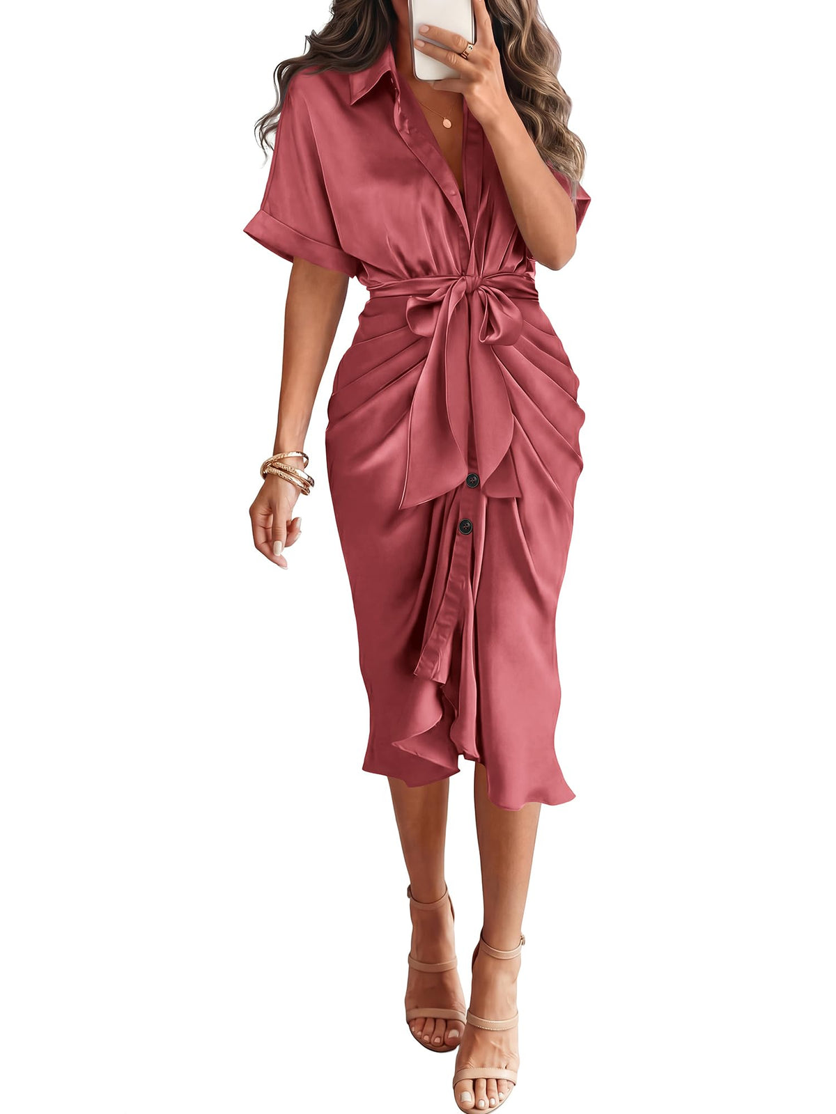 BTFBM Maxi Dresses for Women Business Casual Outfits
