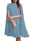 Rooscier Women's Cloak Sleeve Party Midi Dress
