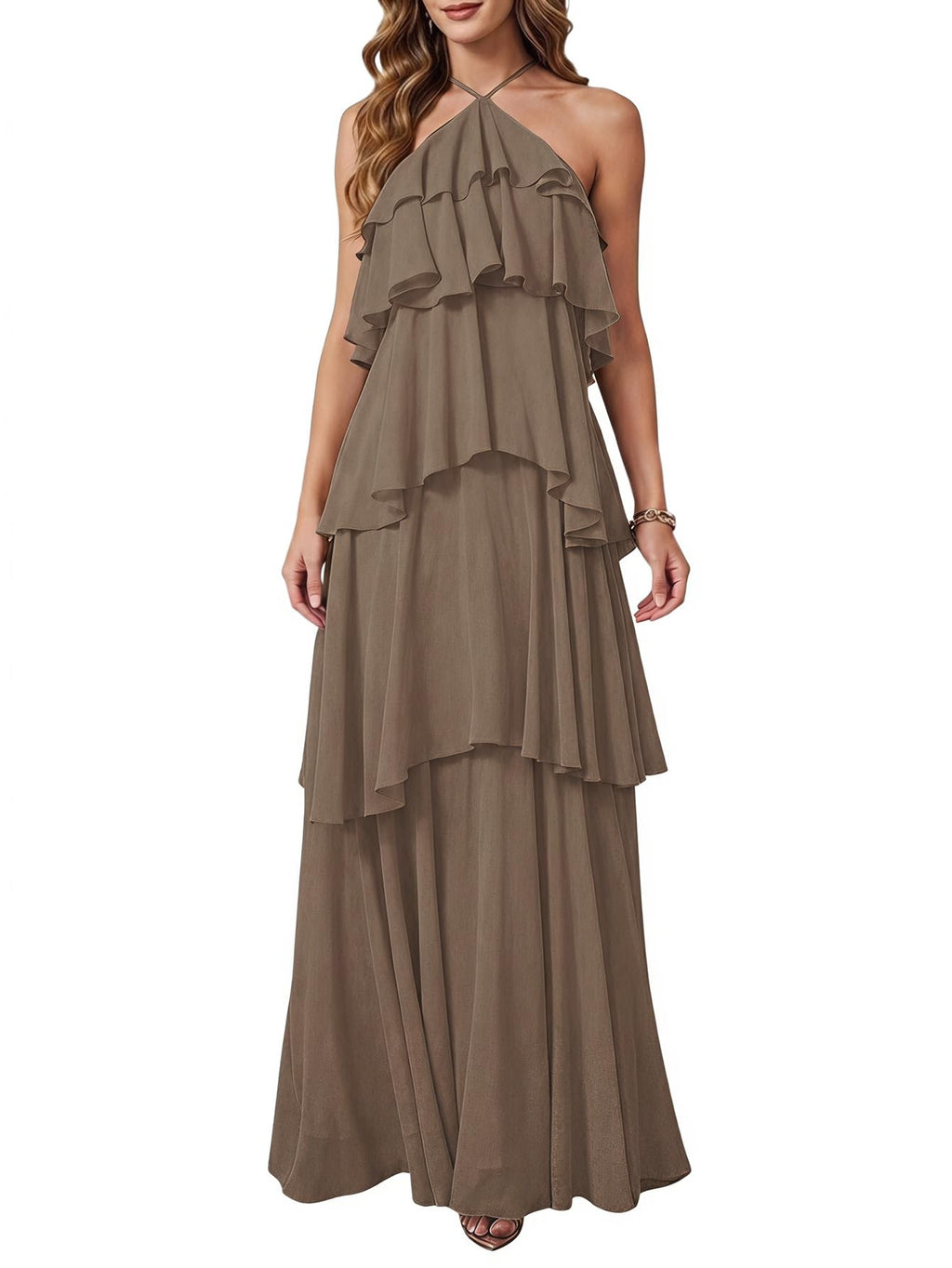 SOLY HUX Women's Wedding Guest Maxi Dress