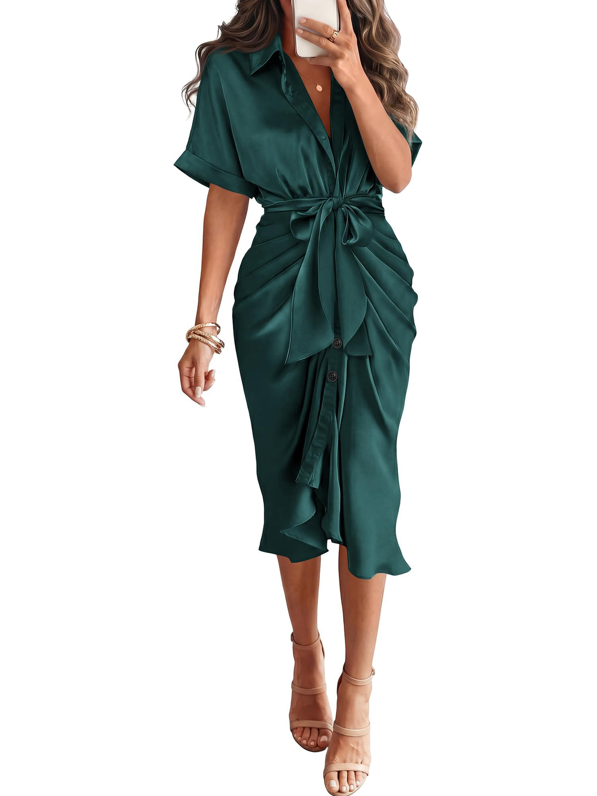 BTFBM Maxi Dresses for Women Business Casual Outfits